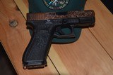 CUSTOM GLOCK MODEL 17 COPPER-PLATED & ENGRAVED....REDUCED WITH SHIPPING.... - 10 of 11