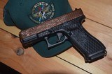 CUSTOM GLOCK MODEL 17 COPPER-PLATED & ENGRAVED....REDUCED WITH SHIPPING.... - 3 of 11