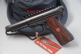 RUGER MK III 22-45 STEEL-FRAME TACTICAL TARGET .22 LR PISTOL WITH THREADED BARREL - 1 of 7