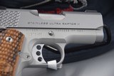 KIMBER 1911 STAINLESS ULTRA RAPTOR II 3-INCH COMPACT .45 ACP WITH NIGHT SIGHTS - 2 of 9