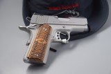 KIMBER 1911 STAINLESS ULTRA RAPTOR II 3-INCH COMPACT .45 ACP WITH NIGHT SIGHTS - 8 of 9