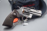 COLT STAINLESS PYTHON THREE-INCH .357 MAGNUM REVOLVER WITH FREE SHIPPING - 8 of 9