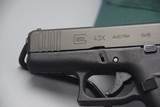 GLOCK MODEL 43X WITH SHIELD ARMS MAG-WELL INSTALLED, NEW - 3 of 7