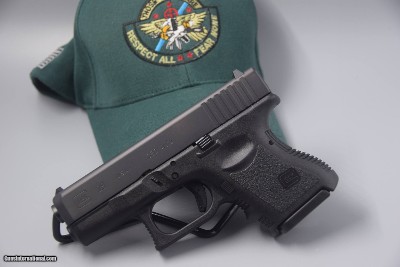 GLOCK MODEL 28 SCARCE TALO PISTOL IN .380 ACP - EASIER-RACK SLIDE...