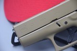 GLOCK MODEL 43 SUB-COMPACT UPGRADED WITH A SHIELD ARMS 9-ROUND STEEL MAGAZINES 9 MM PISTOL FINISHED IN FDE - 3 of 13