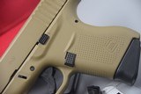 GLOCK MODEL 43 SUB-COMPACT UPGRADED WITH A SHIELD ARMS 9-ROUND STEEL MAGAZINES 9 MM PISTOL FINISHED IN FDE - 7 of 13