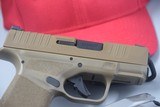 Springfield Armory HELLCAT sub-compact 9MM PISTOL IN FDE -- REDUCED!!! - 6 of 8