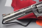 COLT PYTHON ENGRAVED STAINLESS 6-INCH .357 MAGNUM REVOLVER - 4 of 14