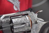 COLT PYTHON ENGRAVED STAINLESS 6-INCH .357 MAGNUM REVOLVER - 9 of 14