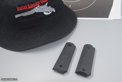 1911 BLACK PLASTIC PLAIN AND SPRINGFIELD ARMORY FULL-SIZE GRIPS