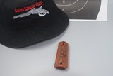 1911 WOOD FULL-SIZE ROSEWOOD GRIPS WITH SPRINGFIELD ARMORY LOGO - 1 of 3