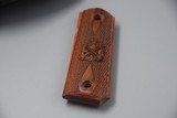 1911 WOOD FULL-SIZE ROSEWOOD GRIPS WITH SPRINGFIELD ARMORY LOGO - 3 of 3