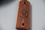 1911 WOOD FULL-SIZE ROSEWOOD GRIPS WITH SPRINGFIELD ARMORY LOGO - 2 of 3