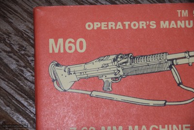 M60 OPERATOR'S MANUAL: RARE - Image 2 of 4
