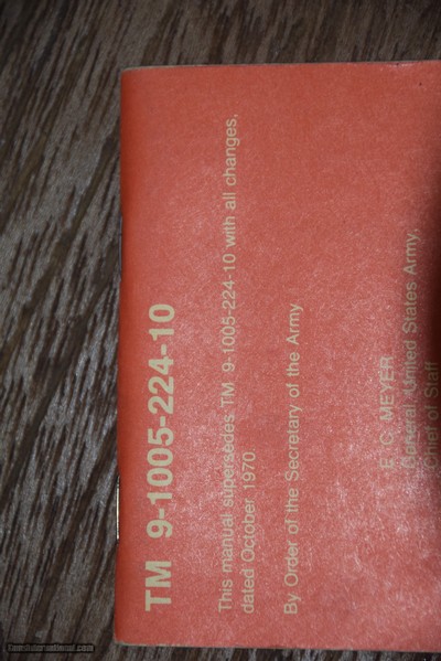 M60 OPERATOR'S MANUAL: RARE - Image 3 of 4