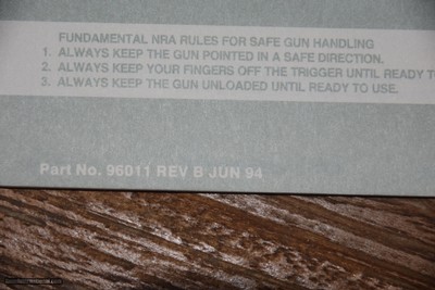 COLT KING COBRA OWNER'S MANUAL 1994 REVISION EDITION - Image 4 of 5