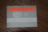 COLT KING COBRA OWNER'S MANUAL 1994 REVISION EDITION - 5 of 5