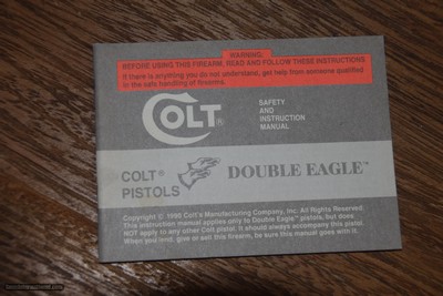 VINTAGE COLT DOUBLE EAGLE OWNER'S MANUAL