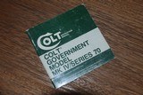 COLT GOLD CUP OWNER'S MANUAL - 1 of 3