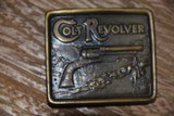 VINTAGE COLT BRASS REVOLVER BELT BUCKLE FROM 1976! - 1 of 4