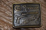 VINTAGE COLT BRASS REVOLVER BELT BUCKLE FROM 1976! - 3 of 4