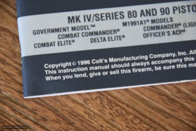 COLKT MK IV SERIES 80 & 90 ORIGINAL USER'S MANUALS FROM 1997... - Image 4 of 4
