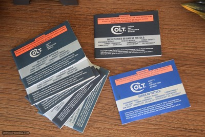 COLT SERIES 80 & 90 GOVERNMENT MODEL USER'S MANUALS (7) DATED 1990-2010 - Image 5 of 5