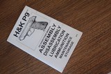 H&K MODEL P9 USER'S MANUAL - 1 of 5