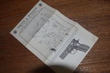 VINTAGE AND SCARCE S&W PISTOL INSTRUCTION SHEETS - 25 of 25