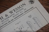 VINTAGE AND SCARCE S&W PISTOL INSTRUCTION SHEETS - 15 of 25