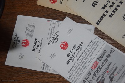 VINTAGE RUGER RIFLE MANUALS (4) - Image 2 of 2