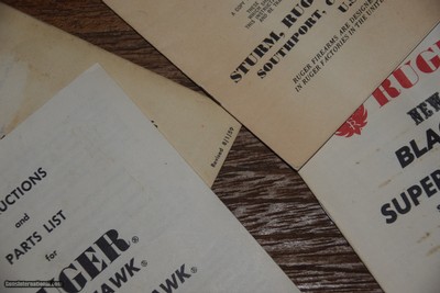 RUGER VINTAGE REVOLVER MANUALS (4) - Image 3 of 5