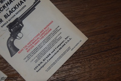 RUGER VINTAGE REVOLVER MANUALS (4) - Image 2 of 5