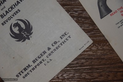 RUGER VINTAGE REVOLVER MANUALS (4) - Image 4 of 5