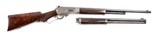 TWO BARREL DELUXE ENGRAVED MARLIN 1893 TAKE DOWN RIFLE IN CALIBERS .30-30 AND .38-55 SET - 2 of 12