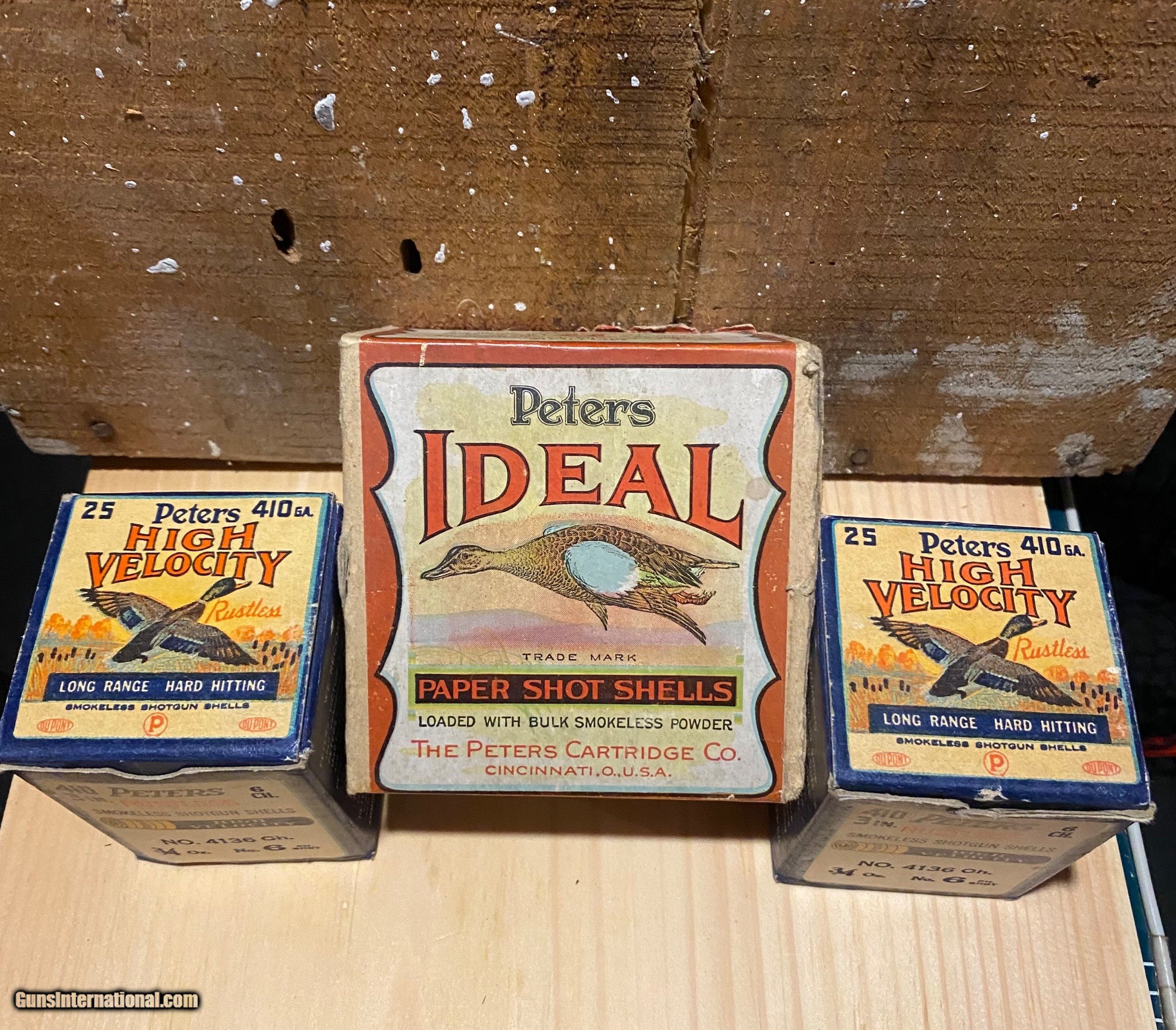 Peters Antique shotgun shells three full boxes
