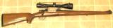 Mark X, made in England , 30-06.DST with spoon handle bolt, mannlicher stock with scope. - 4 of 11