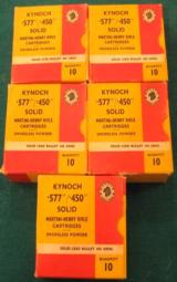 Kynoch 577/450 ammo in clean factory booxes, cordite loads - 1 of 2