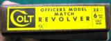 ANIB Colt Officers Model Match, 22 LR Caliber. - 2 of 4