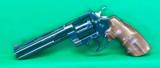Colt Python, blue with six inch barrel & custom grips - 1 of 2