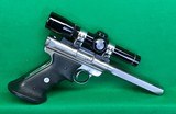 Competition Target Ruger MK II, stainless steel with 2X Leupold. - 3 of 6