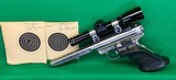 Competition Target Ruger MK II, stainless steel with 2X Leupold. - 1 of 6