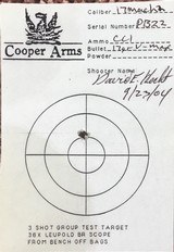 Cooper Montana Varminter in 17M2 (17 Mach 2) - 3 of 3