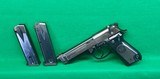Beretta 92S, 9mm with two clips in replacement box. - 1 of 6