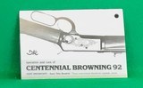 Browning Model 92 Centennial, chambered in 44 Remington Mag. It is new, unfired in the box. - 7 of 14