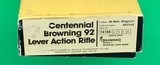 Browning Model 92 Centennial, chambered in 44 Remington Mag. It is new, unfired in the box. - 11 of 14