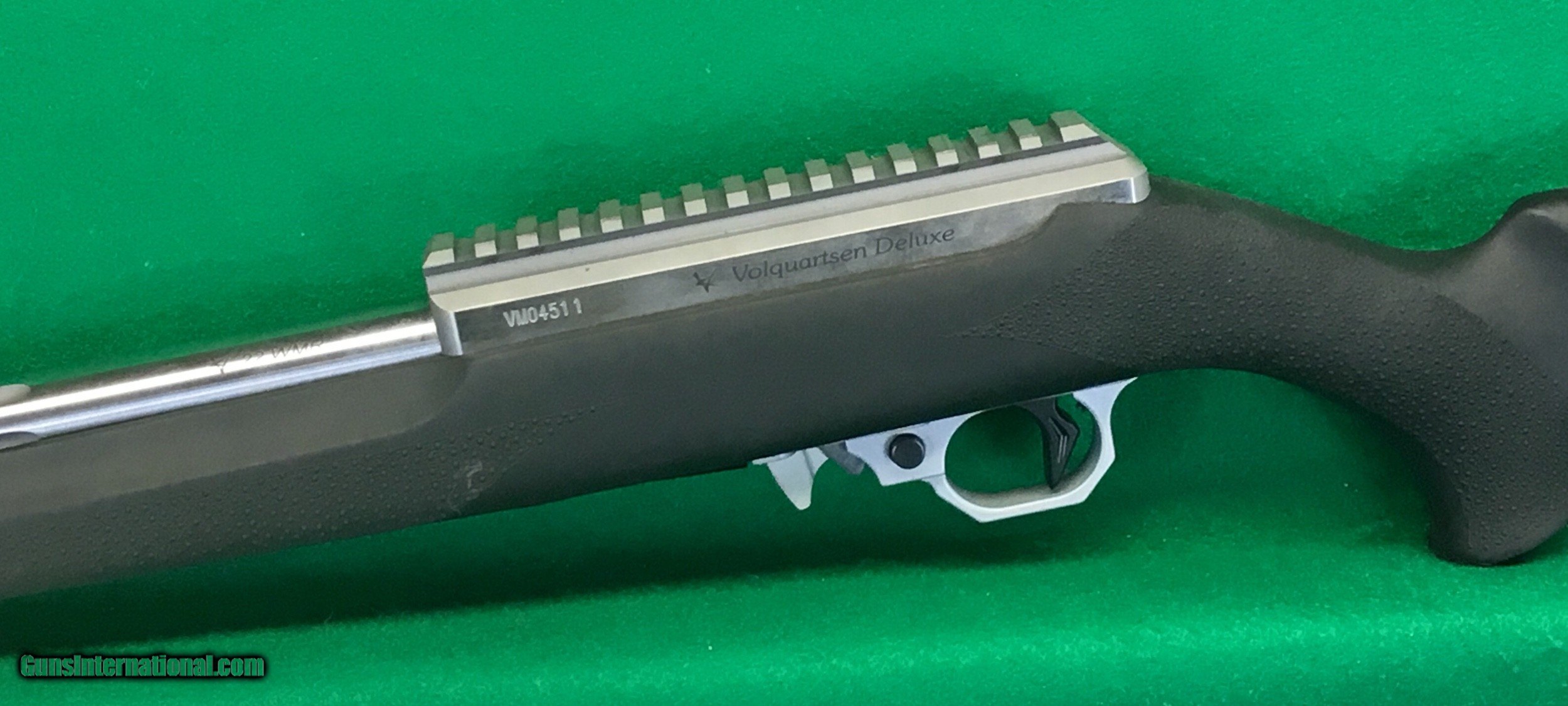 Volquartsen 22 Magnum, 20 inch fluted barrel with removable brake.