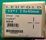 Leupold VX-1, 3-9x40, Silver with duplex crosshairs. NIB - 1 of 3