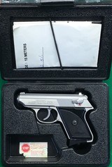 Walther TPH in 22 LR, stainless steel, near mint in box. - 1 of 5