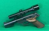 High Standard 22 LR Sharp Shooter with scope. - 1 of 2
